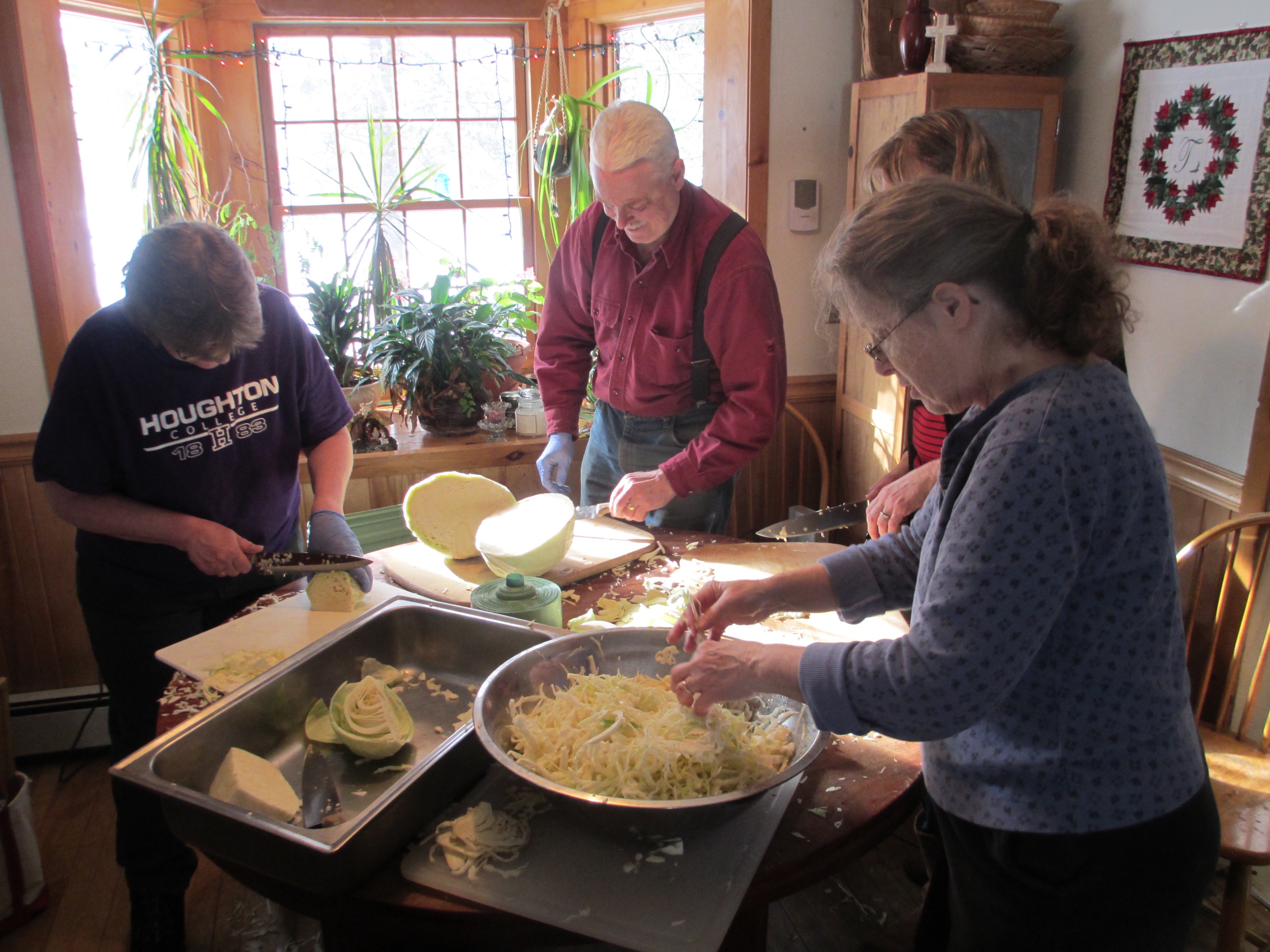 sauerkraut-making